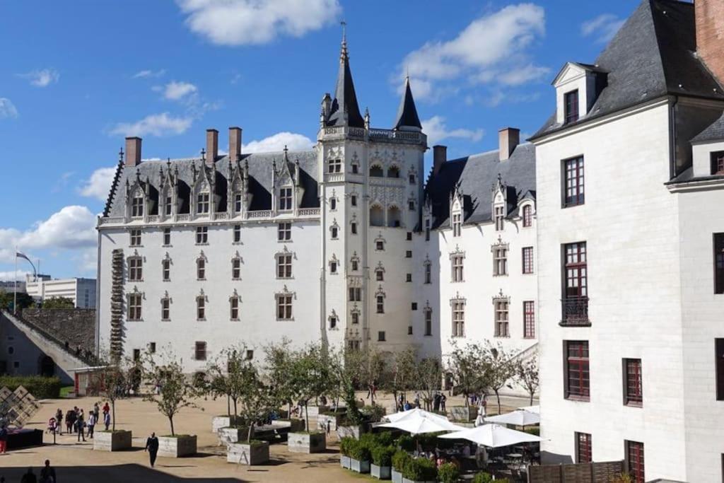 Grande Chambre Independante, Charme, Calme Sur Jardin, Nantes Centre, Acces Prive Par Escalier De L'Immeuble, Sdb & Wc Prives, 10 Minutes Gare Et Palais Des Congres المظهر الخارجي الصورة