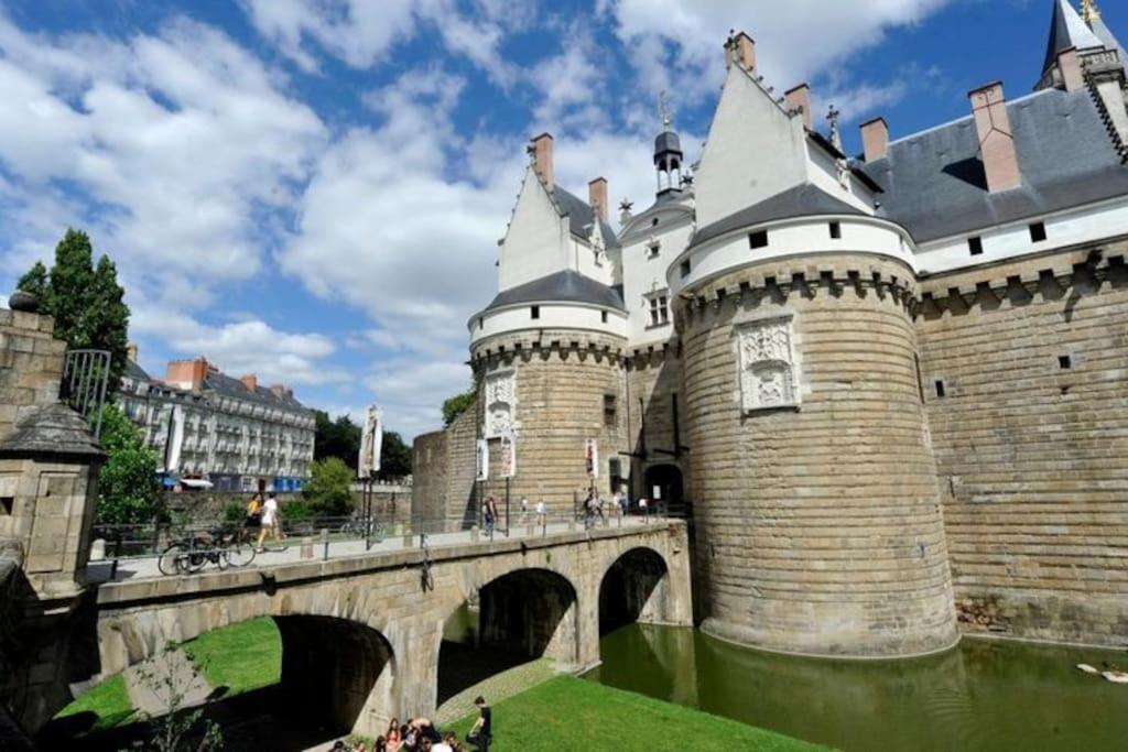 Grande Chambre Independante, Charme, Calme Sur Jardin, Nantes Centre, Acces Prive Par Escalier De L'Immeuble, Sdb & Wc Prives, 10 Minutes Gare Et Palais Des Congres المظهر الخارجي الصورة